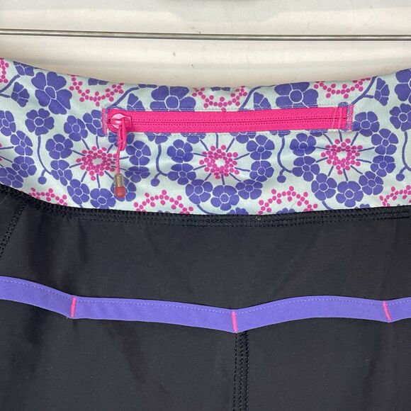 Lululemon Run Speed Short Size 6 Black Power Purple Athletic Workout - Picture 4 of 6